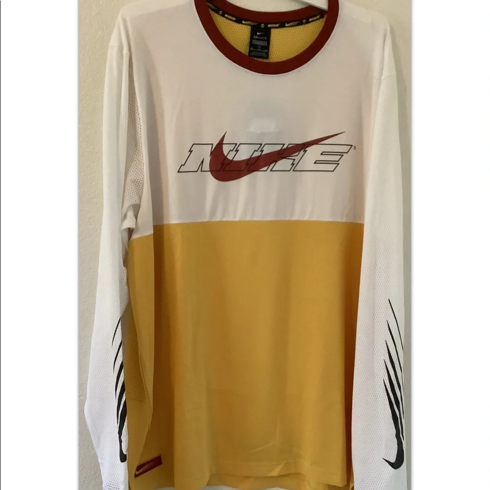 MEN'S NIKE SPORT CLASH LONG-SLEEVE T-SHIRT, TRAINING, SZ XXL-Tall JUST DO IT